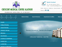 Tablet Screenshot of crescenthospital.com